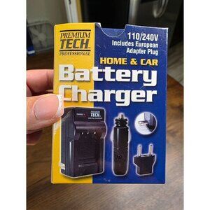 Premium Tech PT-66 Home & Car Battery Charger w/ European Adapter Plug
